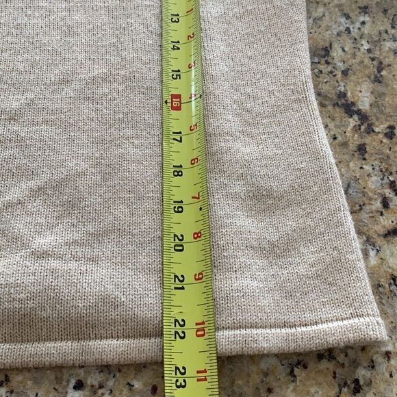 Fair Isle sweater Cream‎ pastel pink snowflake Fur Collar size XL - Picture 6 of 9